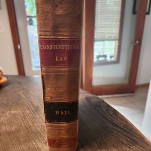 Vintage Constitutional Law Book by Hall